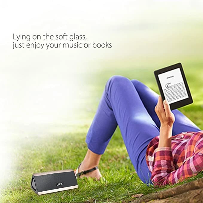 Altavoz portátil inalámbrico Bluetooth JTD 3D sonido estéreo envolvente carcasa metálica Foto 4 de 4