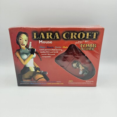 Tomb Raider Lara Croft PC Maus 1997 Core Design Eidos Computer Mouse NEU OVP 