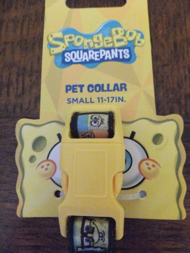 SPONGEBOB dog COLLAR ~ Small, fun dog BEST PUP EVER ~ fun, fun + more fun - Picture 2 of 4