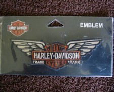 Harley Davidson Winged Long Bar  Shield Patch / Emblem