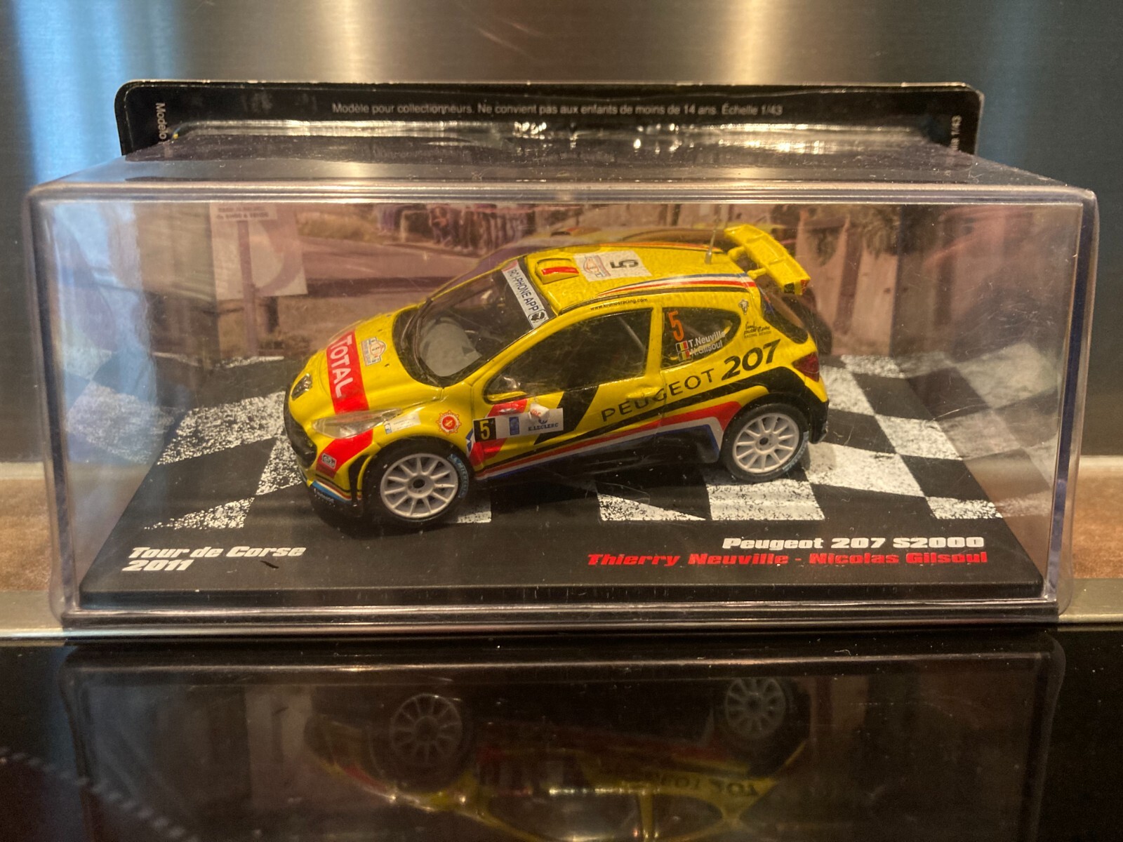 Peugeot 207 S2000 Altaya 1/43 réplique exacte Neuville pour vitrine rallye