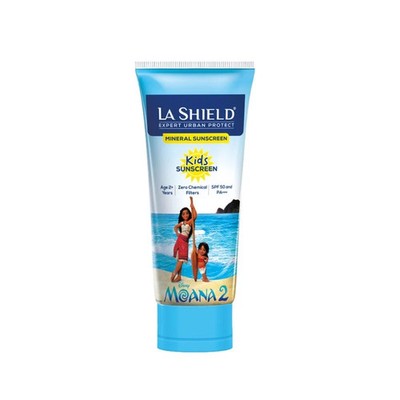 La Shield Kids Sunscreen SPF 50 PA+++ Zero Chemical , Vit E + Hyaluronate 50g