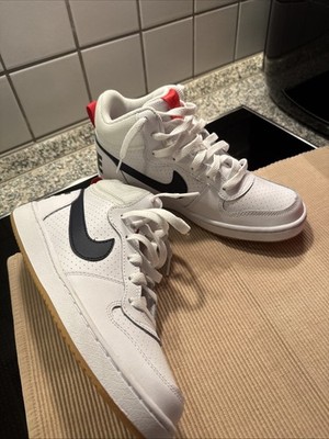 Nike Court Borough 2 Mid, Weiß University Red, Größe 38 (GS)