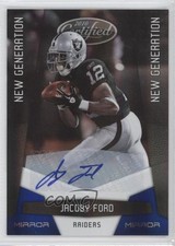 2010 Certified New Generation Mirror Blue Signatures 19/50 Jacoby Ford Auto a0l