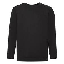 Image of Fruit Of The Loom Childrens Unisex Set In Sleeve Sweatshirt BC4367