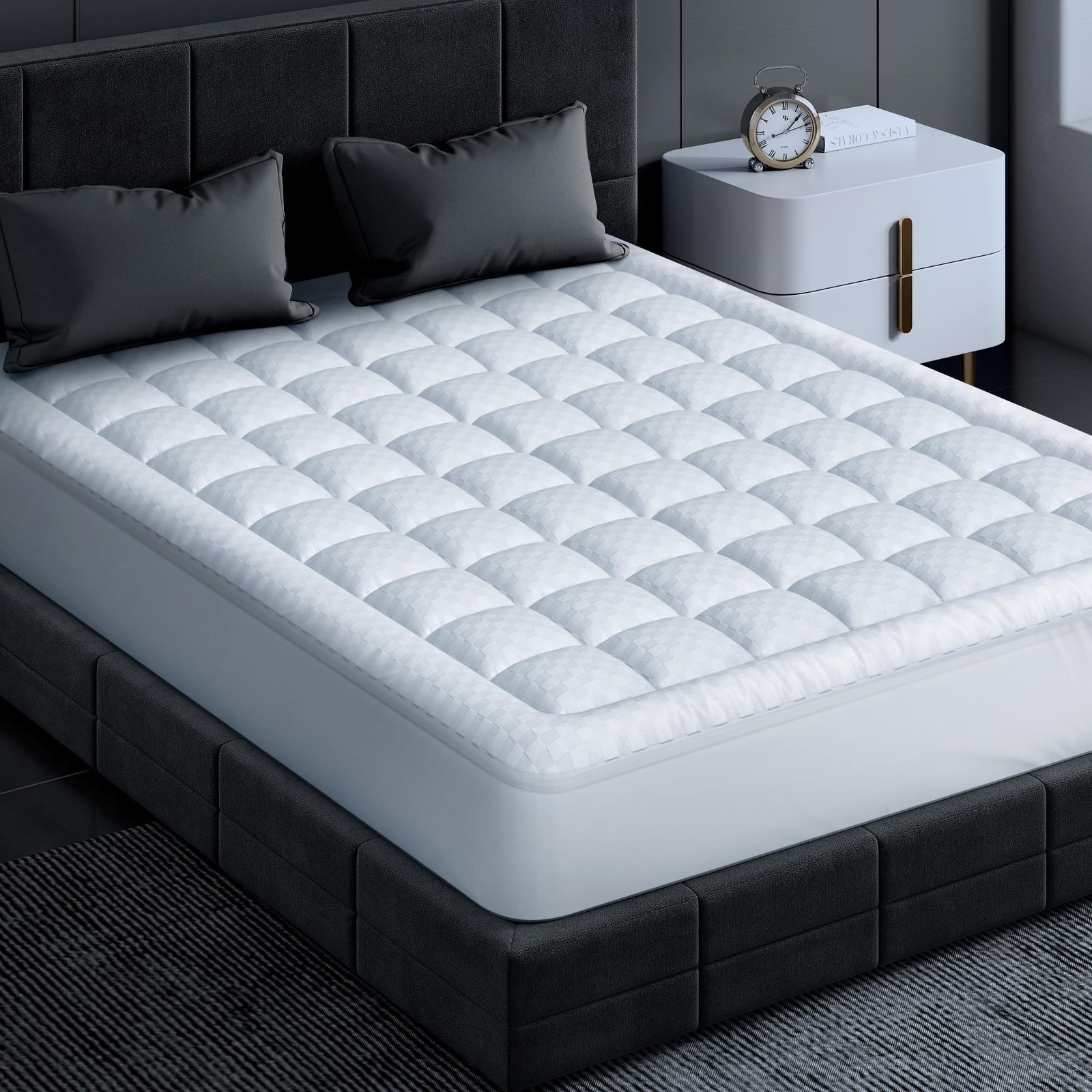 НАМАТРАСНИК TWIN XL С ЭФФЕКТОМ ПАМЯТИ ДЛЯ СНИЖЕНИЯ ДАВЛЕНИЯ - БЕЛЫЙ