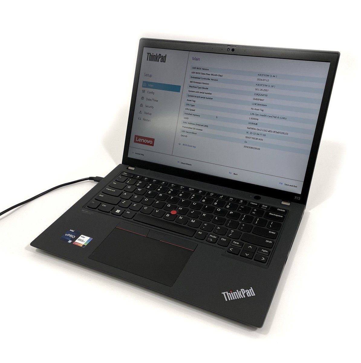 Lenovo ThinkPad X13 Gen 3 Laptop i5-1245U 1.6GHz 256GB SSD 16GB
