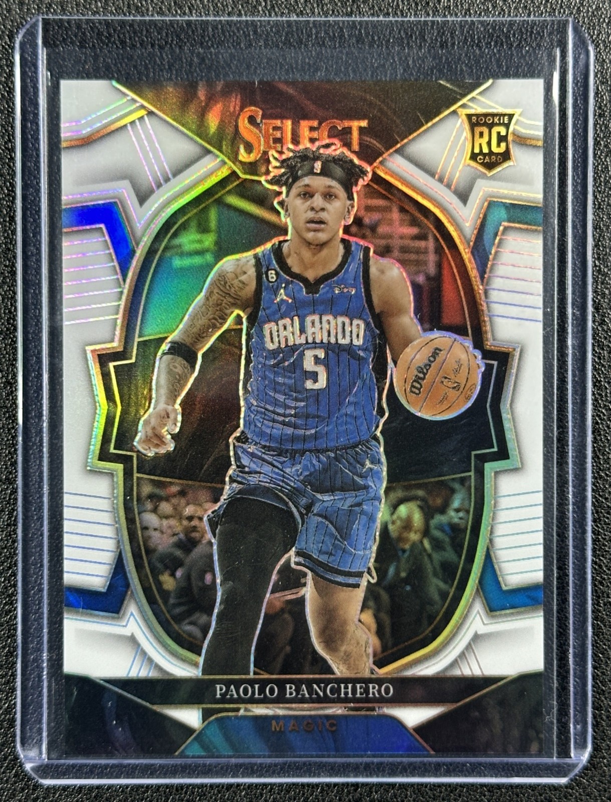 PAOLO BANCHERO 2022-23 PANINI SELECT #72 ROOKIE WHITE PRIZM RC CONCOURSE 104/149