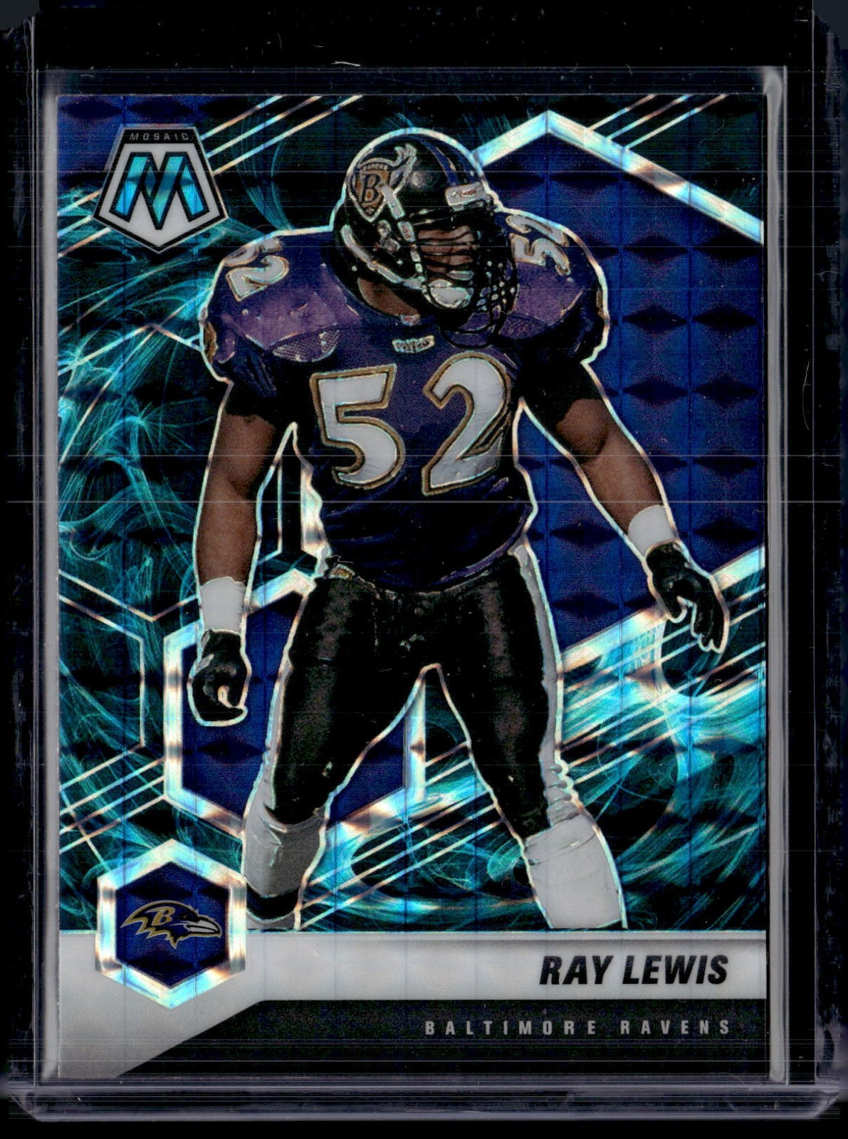 2021 Panini Mosaic #21 Ray Lewis Genesis Prizm SP Ravens (HOF) NM-MINT++