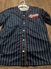 Boys Fortnite League Striped Baseball Jersey Shorts Set