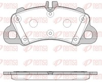 Bremsbelagsatz Scheibenbremse Remsa 1862.00 FüR Porsche Cayenne 9YA 9YB Awd