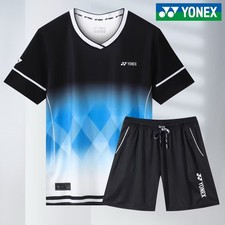 YONEX Men's Table Tennis Badminton T-shirt and Shorts Suit Sports Set 25-123105