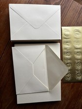 50 Pack 4x6 Blank Cards  Envelopes Ivory Folded Cardstock Self Seal Wedding