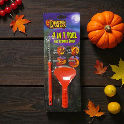Pumpkin Masters 4 In 1 Carving Tool and Scraper- Lot Of 11 - New