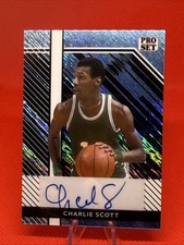 2024 Leaf Pro Set Collective Blue Shimmer Charlie Scott Auto Basketball Card /10