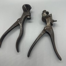 Antique Saw Set Tools Made in USA Unbranded Lot of 2 Very Good