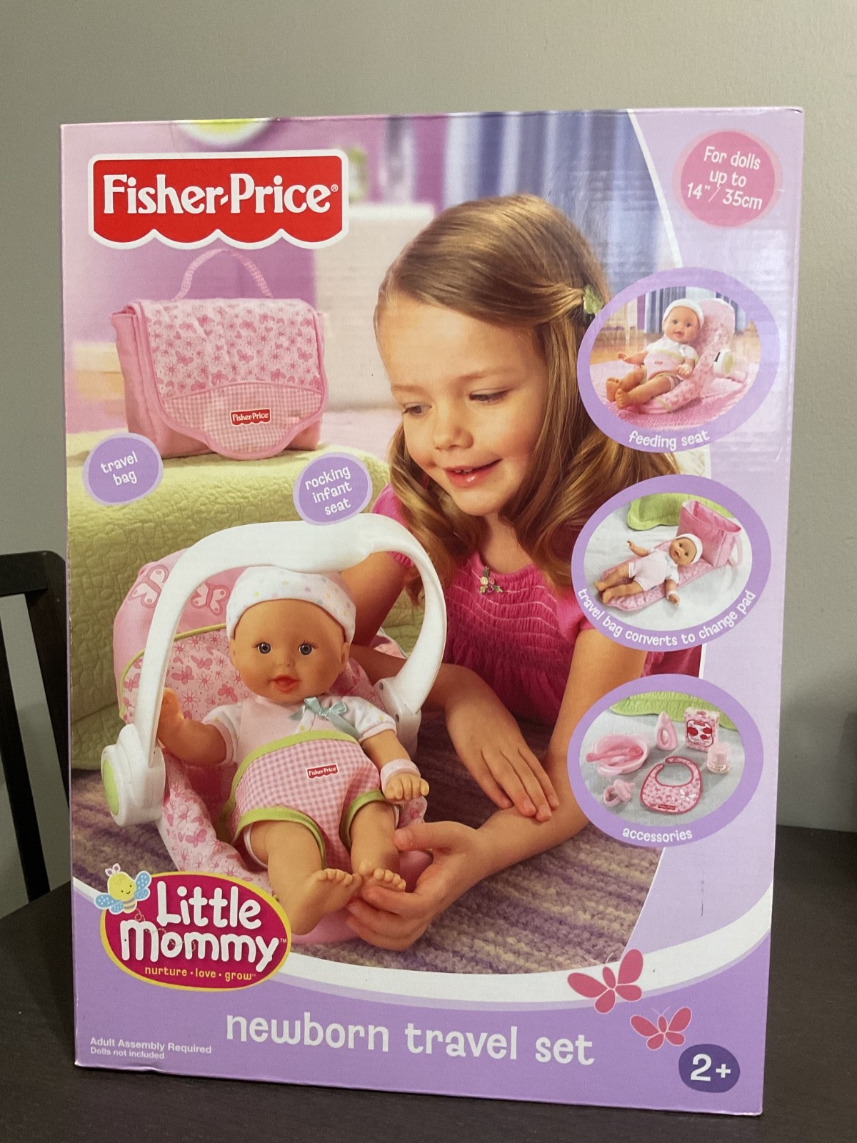 Fisher-Price Little Mommy NEWBORN TRAVEL SET ,NEW IN BOX.2007.,no doll included