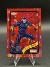 2025 Topps Chrome Marvel Sapphire - Cyclops Red Refractor /5! #107
