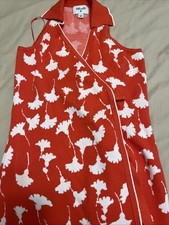 DVF Diane Von Furstenberg X Target Ginkgo Cherry Tomato Wrap Dress XXS Small