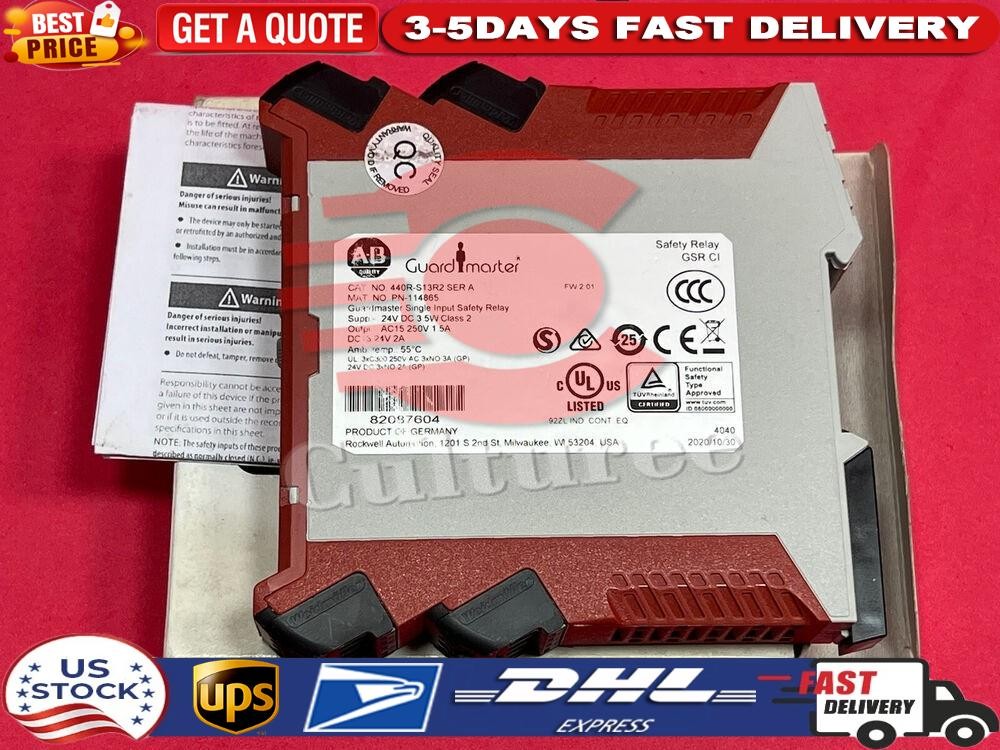 Allen Bradley AB 440R-S13R2 Relay Safety Dual Channels Contact US 440R S13R2