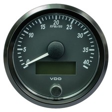 VDO SingleViu 80mm 3-1/8" Tachometer - 4,000 RPM