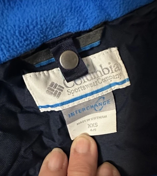 Columbia Jacket XXS Outgrown 2 In 1 Hooded Lightweight Jackets Kids Youth - Image 4 of 4