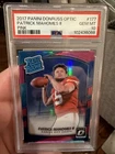 2017 Panini Optic Pink Patrick Mahomes Rc #177 PSA 10 Gem Mint rated rookie