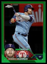2023 Topps Chrome Update ROBBIE GROSSMAN GREEN REFRACTOR 33/99 RANGERS US207
