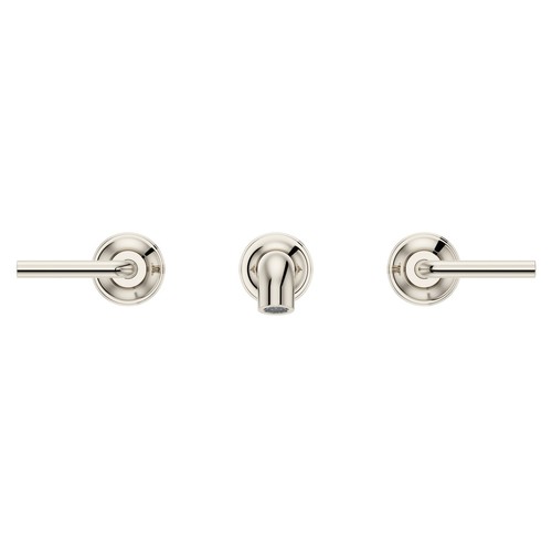 Pfister LG49-TNT2 Gold Tenet 1.2 Gpm Wall Mounted Widespread Bathroom Faucet - Picture 5 of 9