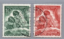Berlin Michel Nr. 80 + 81 , gestempelt