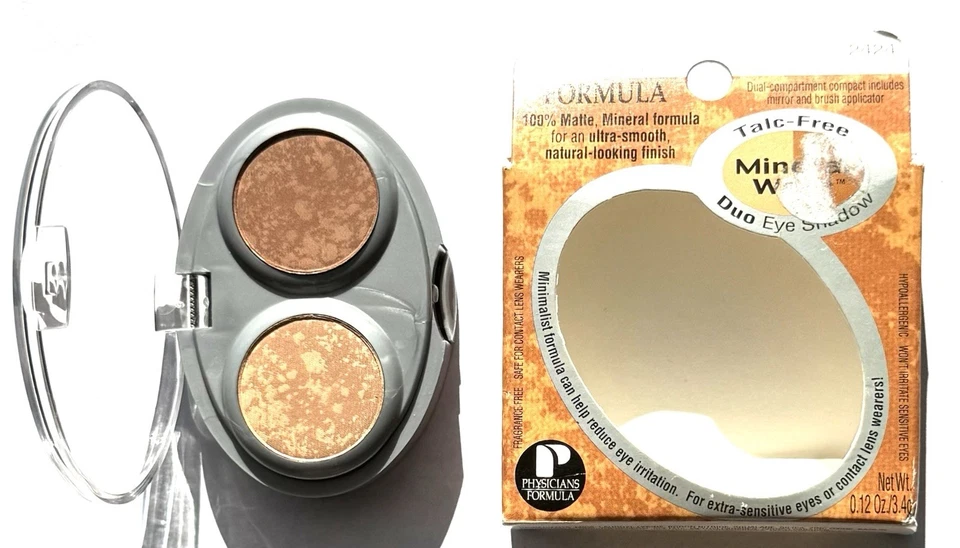 Physicians Formula 100% Matte Mineral Formula Dou Eye Shadow Terra Minerals 3,4g - Bild 3 von 4