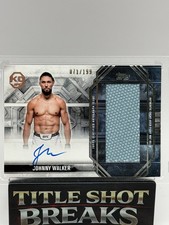 2025 Topps Knockout UFC JOHNNY WALKER Autograph Fight Mat Relics /199 #AFM-JW NM