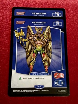 2017 MetaX - Justice League #C7-JL (x2) HAWKMAN - Carter Hall - Unplayed Mint+