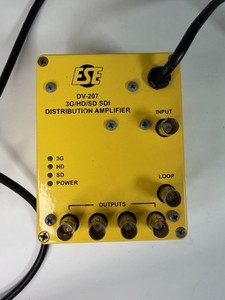 ESE DV-207/DC Portable 1x4 3G/HD/SD SDI Distribution Amplifier