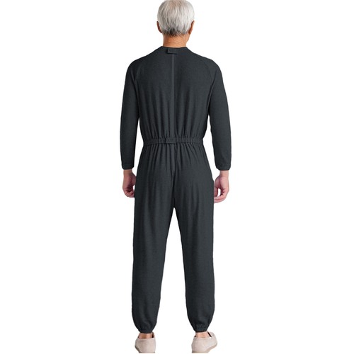 Combinaison homme manches longues pleine longueur barboteuse anti-rayures adaptative salopette - Photo 40/50