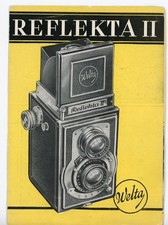 WELTA Prospekt REFLEKTA II Kamera Brosch&uuml;re Meritar von 1953 (Y6381