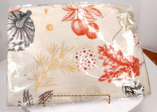 Fall/ 13" x 22" Fruits Pumpkins Leaves Beige Farmhouse Table Runner NIP