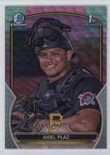 2023 Bowman Chrome Prospects Aqua & Pink Vapor Refractor 29/125 Axiel Plaz 1q28
