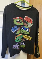 Ninja Turtles Navy Long Sleeved Top  Age 4-5