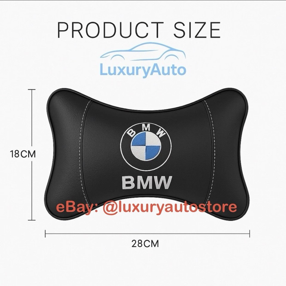 BMW Logo Neck Pillow Headrest Cushion Support Black BMW Logo EBay bmw-logo-neck-pillow-headrest-cushion-support-black-bmw-logo-ebay
