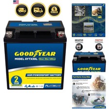 12V Motorcycle ATV UTV Scooter Snowmobile Lead Acid Battery 32AH 400CCA