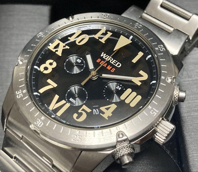 セイコー SEIKO WIREDxBEAMS ワイアードビームスコラボ SEIKO WIRED x BEAMS Chronograph Men's Watch Limited Rare Stylish