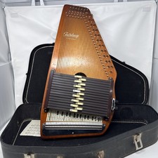 Oscar Schmidt OS15B Autoharp 36 String 15 Chord Wooden Harp Case Vintage
