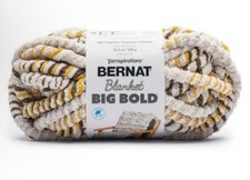 BERNAT BLANKET BIG BOLD. Yellow BOLD