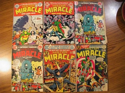 Mister Miracle [DC Comics] Lot 0f 5 - #7,9[1972], 13(x2),15[1973], 18{1974]