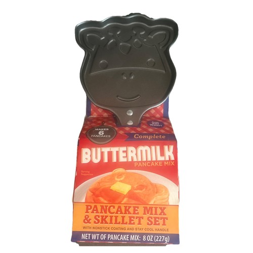 Wonder treats Inc. - Giraffe Face Pancake Skillet With Pancake Mix - Afbeelding 1 van 2