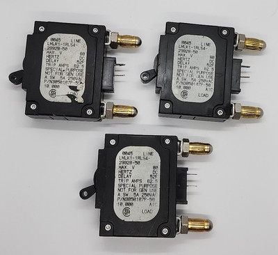 3x AIRPAX LMLK1-1RLS4-29928-50 1P 50A 80V SPECIAL PURPOSE CIRCUIT BREAKER [MC-3]