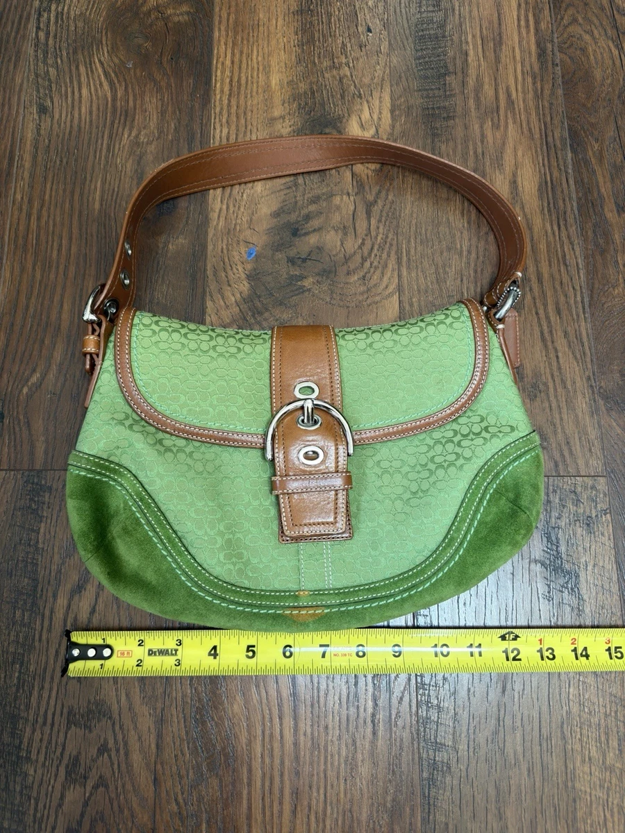 Green Signature Coach Purse for sale | eBay