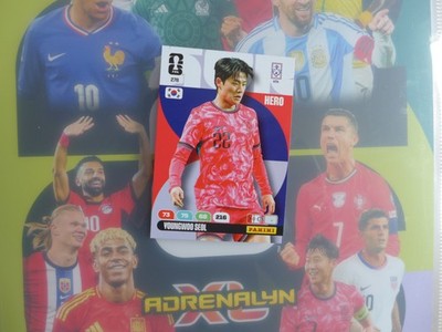 FIFA WORLD CUP 2026 ADRENALYN XL Panini YOUNYWOO SEOL 278 Korea HERO