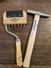 Upholstery Tools, CS Osborne Gooseneck Stretcher  Vaughan Magnetic Tack Hammer